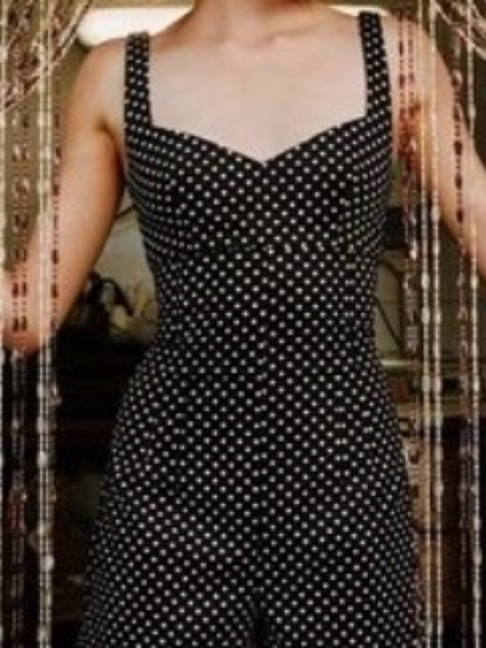 Zara Black Polka Dot Jumpsuit